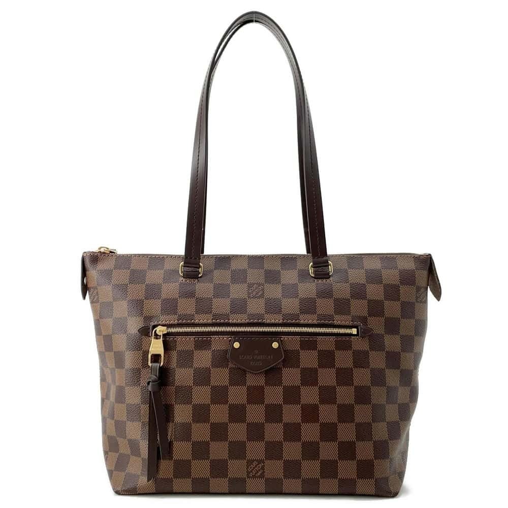 Louis Vuitton Damier Ebene Brown Iena Tote Bag Shoulder